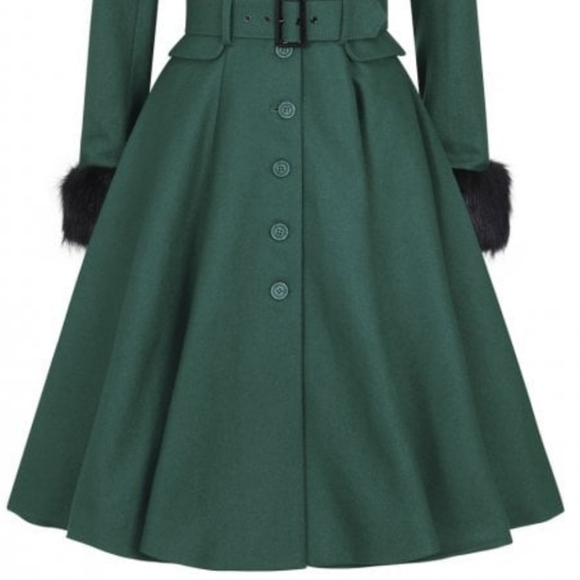 BNWT Collectif Cora faux fur swing coat sz UK 18💘 - Picture 3 of 8